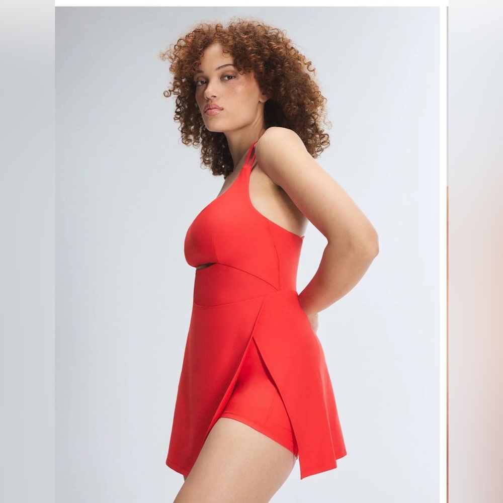 Savage X Fenty Vibrant Red Mini Dress with Shorts Underneath SOLD OUT! - Picture 3 of 9